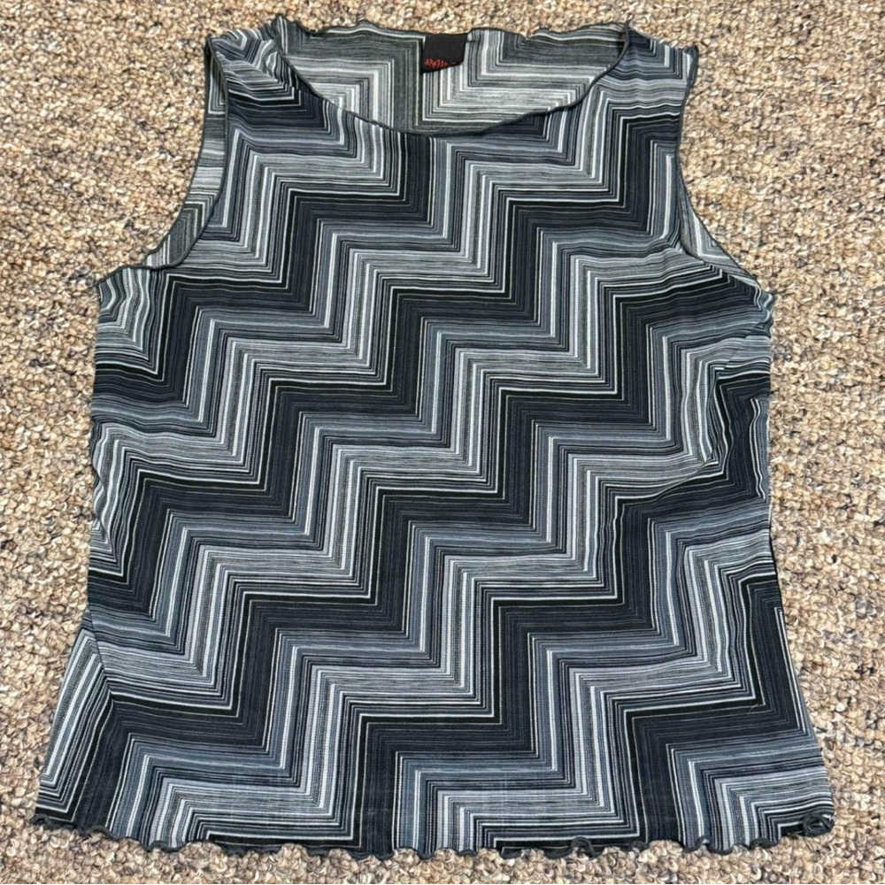 Aphrodite Gray Graphic Sleeveless Tank Top